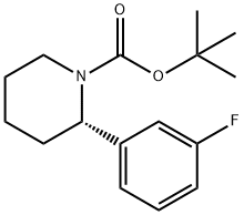 tert-butyl (S)-2-(3-fluorophenyl)piperidine-1-carboxylate Structure