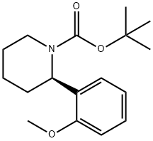 tert-butyl (2R)-2-(2-methoxyphenyl)piperidine-1-carboxylate Structure