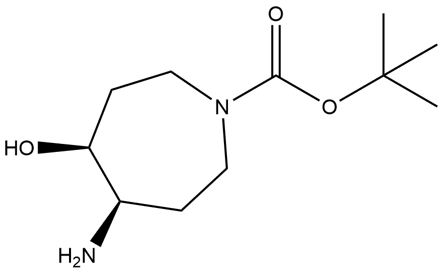 tert-butyl (4R,5S)-4-amino-5-hydroxyazepane-1-carboxylate Structure