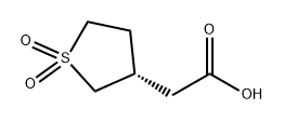 3-Thiopheneacetic acid, tetrahydro-, 1,1-dioxide, (3S)- 구조식 이미지