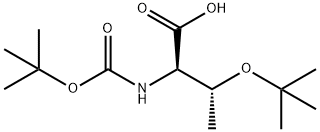 D-Allothreonine, N-[(1,1-dimethylethoxy)carbonyl]-O-(1,1-dimethylethyl)- Structure