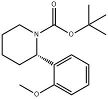 tert-butyl (2S)-2-(2-methoxyphenyl)piperidine-1-carboxylate Structure