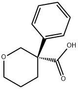 2H-Pyran-3-carboxylic acid, tetrahydro-3-phenyl-, (3S)- Structure