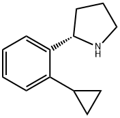 Pyrrolidine, 2-(2-cyclopropylphenyl)-, (2S)- Structure