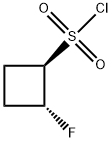 Cyclobutanesulfonyl chloride, 2-fluoro-, (1R,2R)- Structure