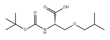 L-Serine, N-[(1,1-dimethylethoxy)carbonyl]-O-(2-methylpropyl)- Structure