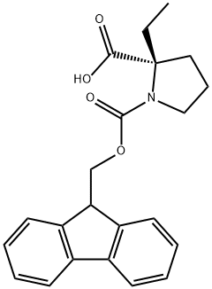 (2S)-Fmoc-Pro(2-Ethyl)-OH 구조식 이미지