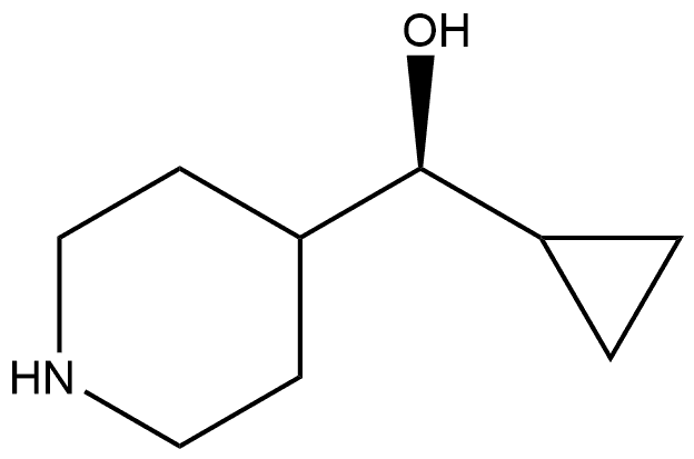 (S)-cyclopropyl(piperidin-4-yl)methanol Structure