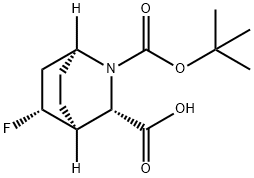 2-Azabicyclo[2.2.2]octane-2,3-dicarboxylic acid, 5-fluoro-, 2-(1,1-dimethylethyl… Structure