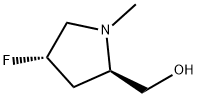 2-Pyrrolidinemethanol, 4-fluoro-1-methyl-, (2R,4S)- Structure