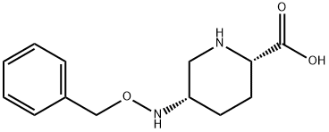 2-Piperidinecarboxylic acid, 5-[(phenylmethoxy)amino]-, (2S,5S)- Structure