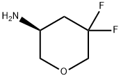 2H-Pyran-3-amine, 5,5-difluorotetrahydro-, (3S)- Structure