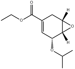 7-Oxabicyclo[4.1.0]hept-3-ene-3-carboxylic acid, 5-(1-methylethoxy)-, ethyl ester, (1S,5R,6S)- Structure