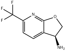 (3S)-6-(trifluoromethyl)-2,3-dihydrofuro[2,3-b]pyridin-3-amine 구조식 이미지