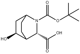 2-(1,1-Dimethylethyl) (3S,5S)-5-hydroxy-2-azabicyclo[2.2.2]octane-2,3-dicarboxyl… Structure