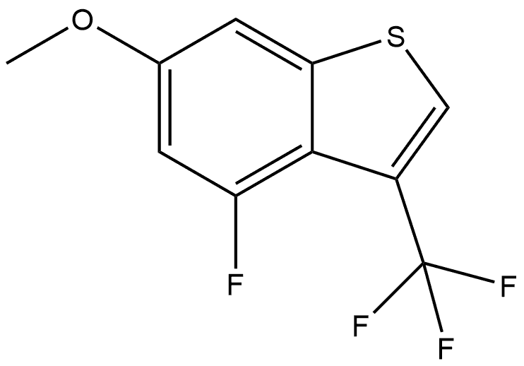 4-fluoro-6-methoxy-3-(trifluoromethyl)benzo[b]thiophene Structure