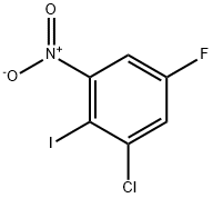 1-Chloro-5-fluoro-2-iodo-3-nitro-benzene Structure