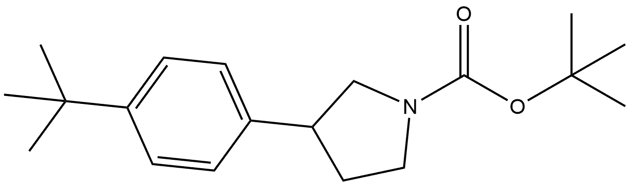 1-Boc-3-[4-(tert-butyl)phenyl]pyrrolidine Structure