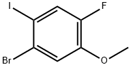 Benzene, 1-bromo-4-fluoro-2-iodo-5-methoxy- Structure