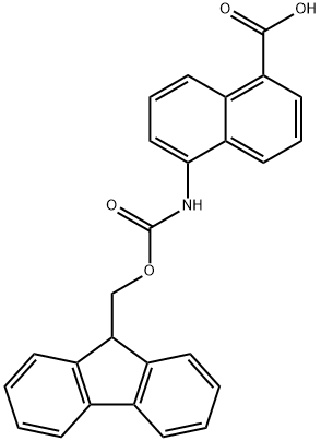 5-({[(9H-fluoren-9-yl)methoxy]carbonyl}amino)naphthalene-1-carboxylic acid Structure