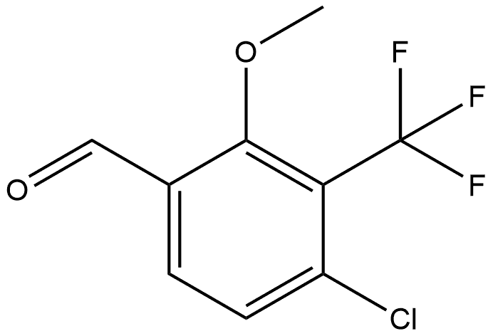 4-Chloro-2-methoxy-3-(trifluoromethyl)benzaldehyde Structure