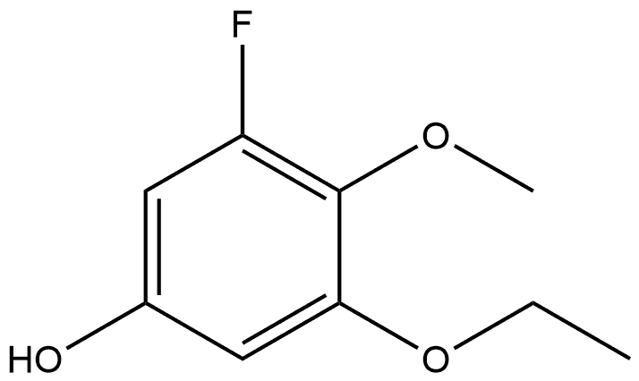 3-Ethoxy-5-fluoro-4-methoxyphenol Structure