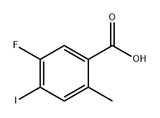 Benzoic acid, 5-fluoro-4-iodo-2-methyl- Structure