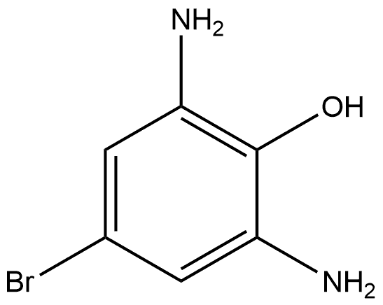 2,6-Diamino-4-bromophenol 구조식 이미지
