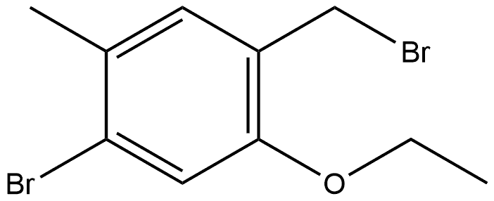 1-Bromo-4-(bromomethyl)-5-ethoxy-2-methylbenzene Structure