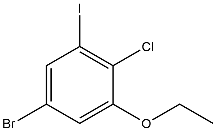 5-Bromo-2-chloro-1-ethoxy-3-iodobenzene Structure