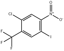 Benzene, 1-chloro-4-iodo-5-nitro-2-(trifluoromethyl)- Structure