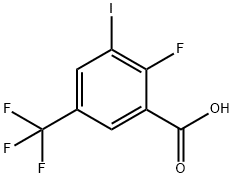 2-Fluoro-3-iodo-5-(trifluoromethyl)benzoic acid Structure