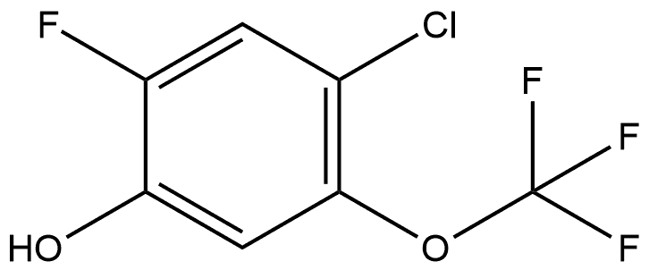 4-Chloro-2-fluoro-5-(trifluoromethoxy)phenol Structure