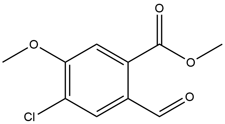 Methyl 4-chloro-2-formyl-5-methoxybenzoate Structure