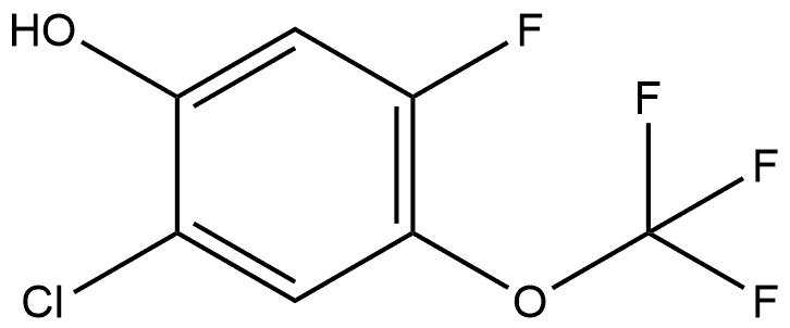 2-Chloro-5-fluoro-4-(trifluoromethoxy)phenol Structure