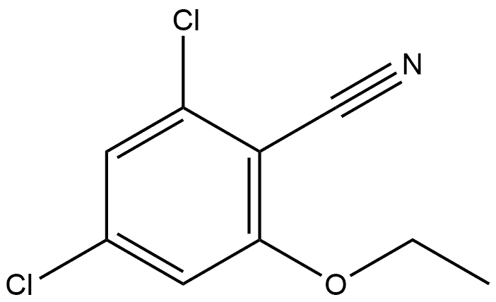 2,4-Dichloro-6-ethoxybenzonitrile Structure