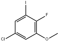 5-Chloro-2-fluoro-1-iodo-3-methoxybenzene Structure