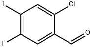 2-chloro-5-fluoro-4-iodobenzaldehyde Structure