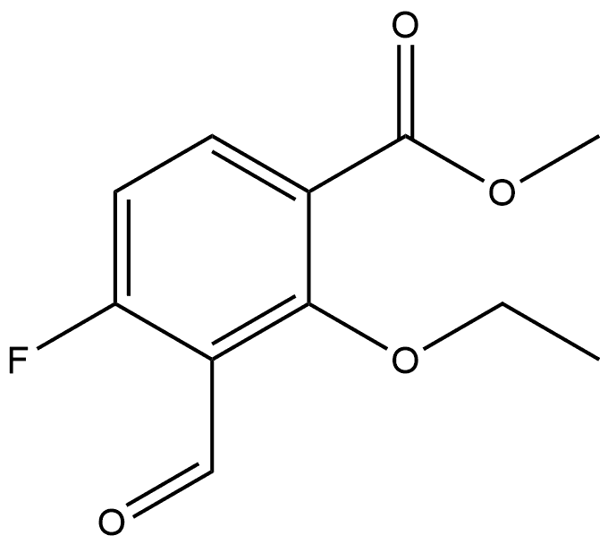 Methyl 2-ethoxy-4-fluoro-3-formylbenzoate Structure