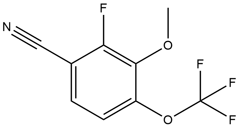 2-Fluoro-3-methoxy-4-(trifluoromethoxy)benzonitrile Structure