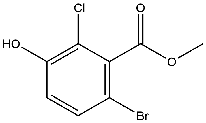 methyl 6-bromo-2-chloro-3-hydroxybenzoate Structure