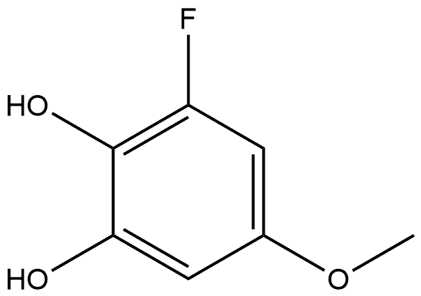 3-fluoro-5-methoxybenzene-1,2-diol Structure