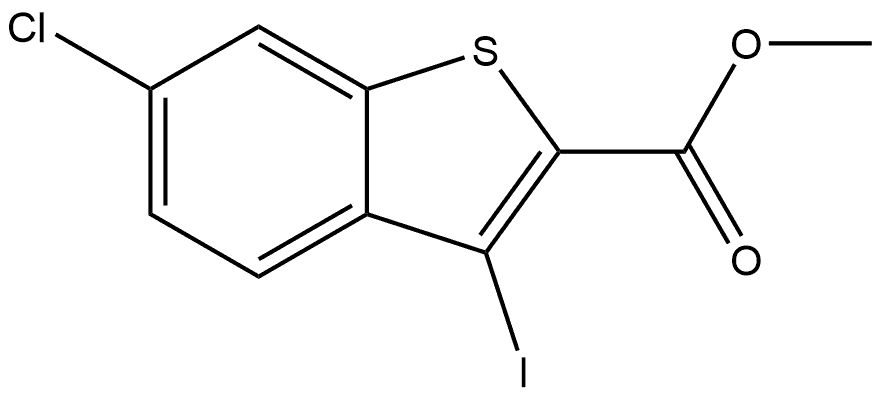 Methyl 6-chloro-3-iodobenzo[b]thiophene-2-carboxylate Structure