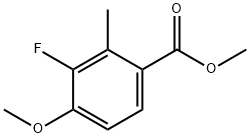 Methyl 3-fluoro-4-methoxy-2-methylbenzoate Structure
