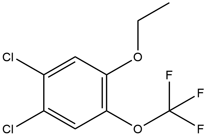 1,2-Dichloro-4-ethoxy-5-(trifluoromethoxy)benzene Structure