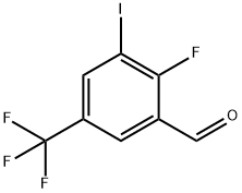 2-Fluoro-3-iodo-5-(trifluoromethyl)benzaldehyde Structure