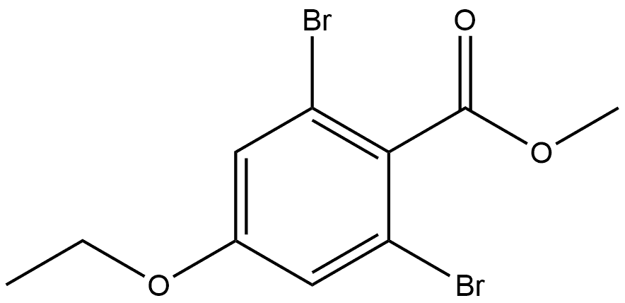 methyl 2,6-dibromo-4-ethoxybenzoate Structure