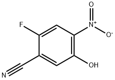 2-Fluoro-5-hydroxy-4-nitrobenzonitrile 구조식 이미지