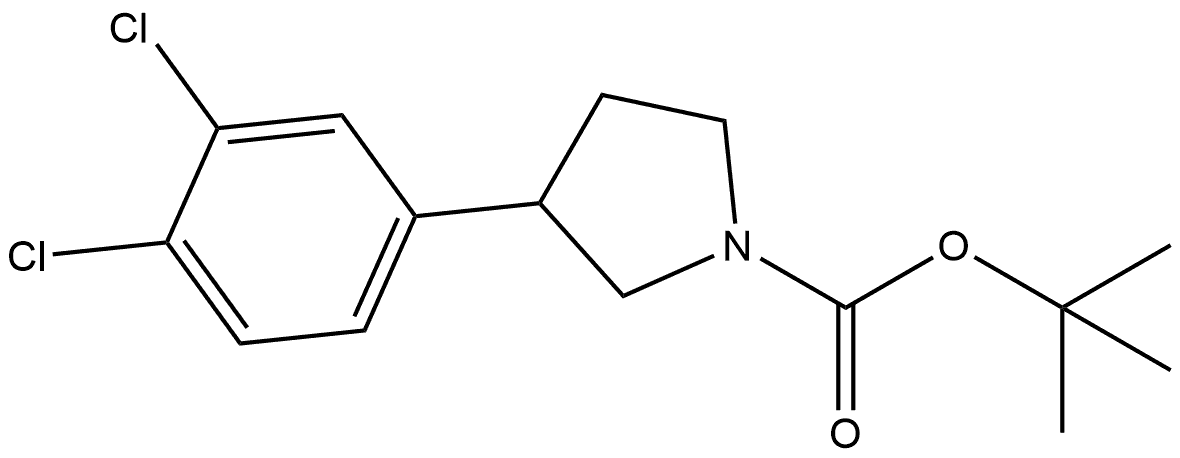 1-Boc-3-(3,4-dichlorophenyl)pyrrolidine Structure