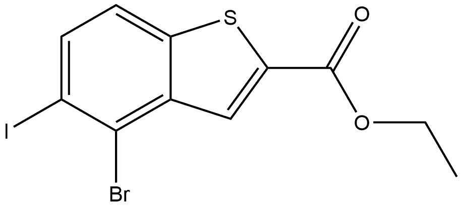 Ethyl 4-bromo-5-iodobenzo[b]thiophene-2-carboxylate Structure